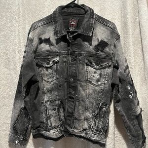 Jordan Craig Distressed Denim Jacket Legacy Edition Men’s M
